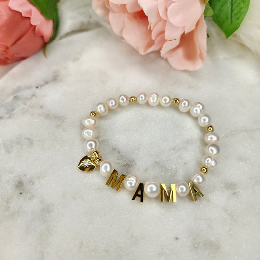 Pulsera mamá perla